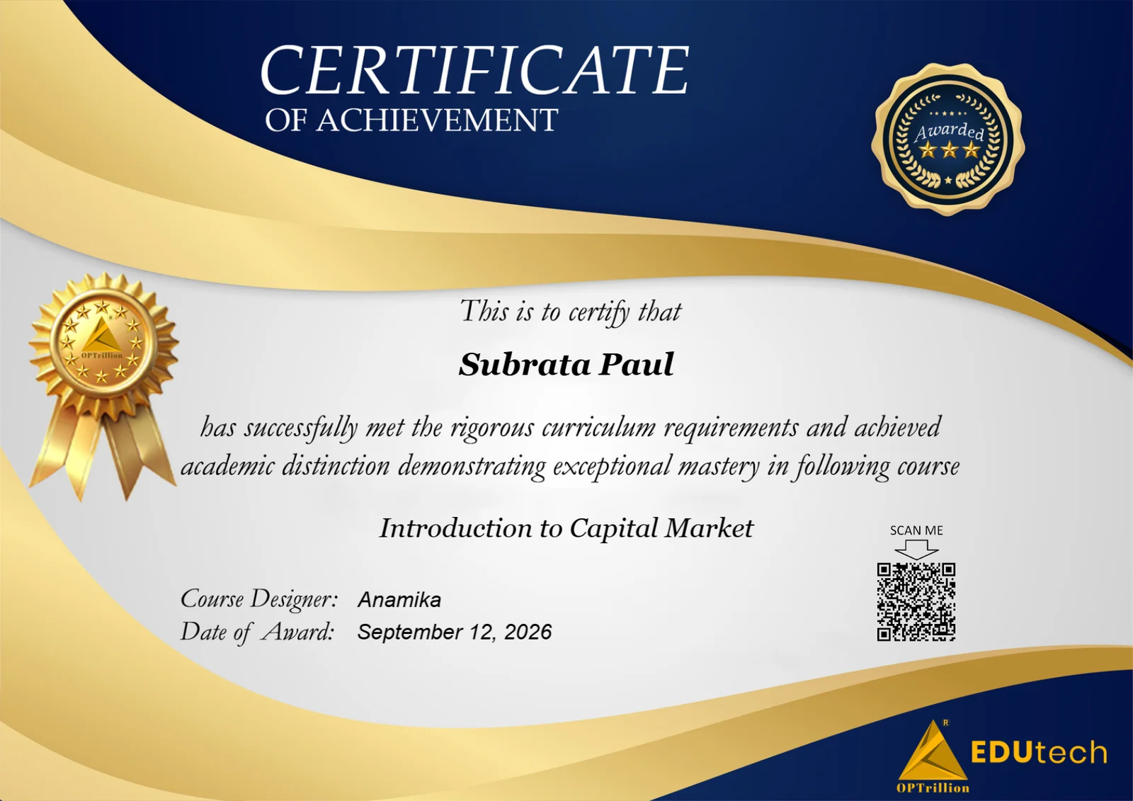 Earn A Certificate & Showcase Your Skills